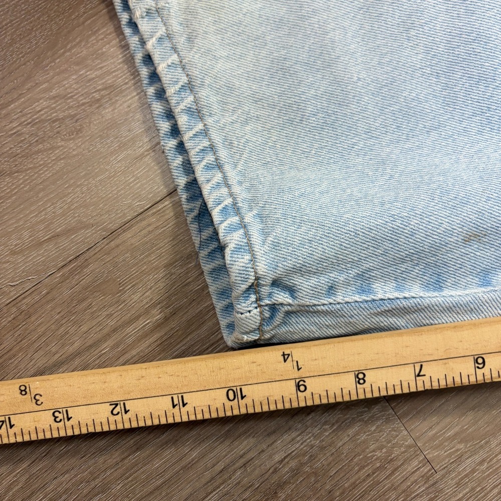 VTG Dickies Jean 10" Shorts Mens Size 34 Light Stone Wash 100% Cotton - Picture 4 of 8